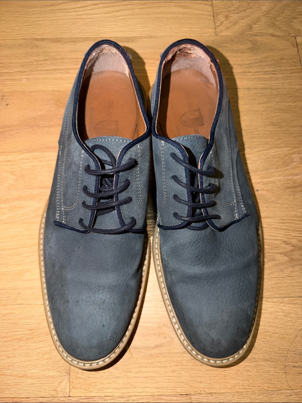 Black Brown 1826 Navy Suede Derby Shoes